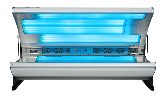 Blue light therapy bed